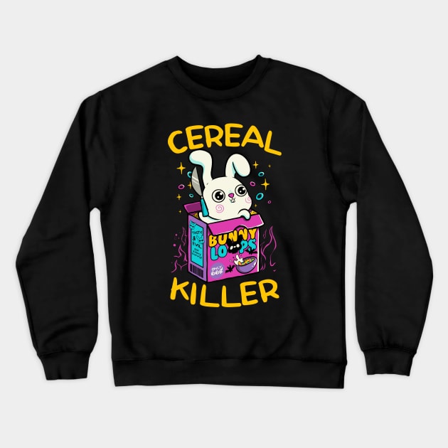 Cereal Killer Psycho Bunny by Tobe Fonseca Crewneck Sweatshirt by Tobe_Fonseca